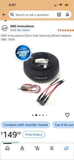 NRG Innovations Short Hub Steering Wheel Adapter SRK-193H