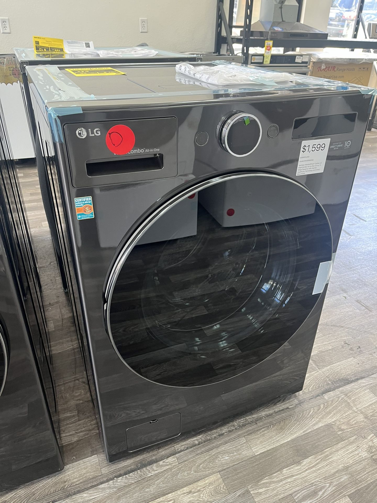 LG Ventless Washer/Dryer Combo 5.0 Cu Ft w/ Heat Pump & Direct Drive (MSRP $3000 / $1599)