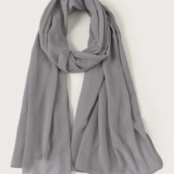 Solid Chiffon Scarf 🧣 