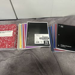 Marble, Spiral & Graph Notebooks-PRICE IS FOR ALL!