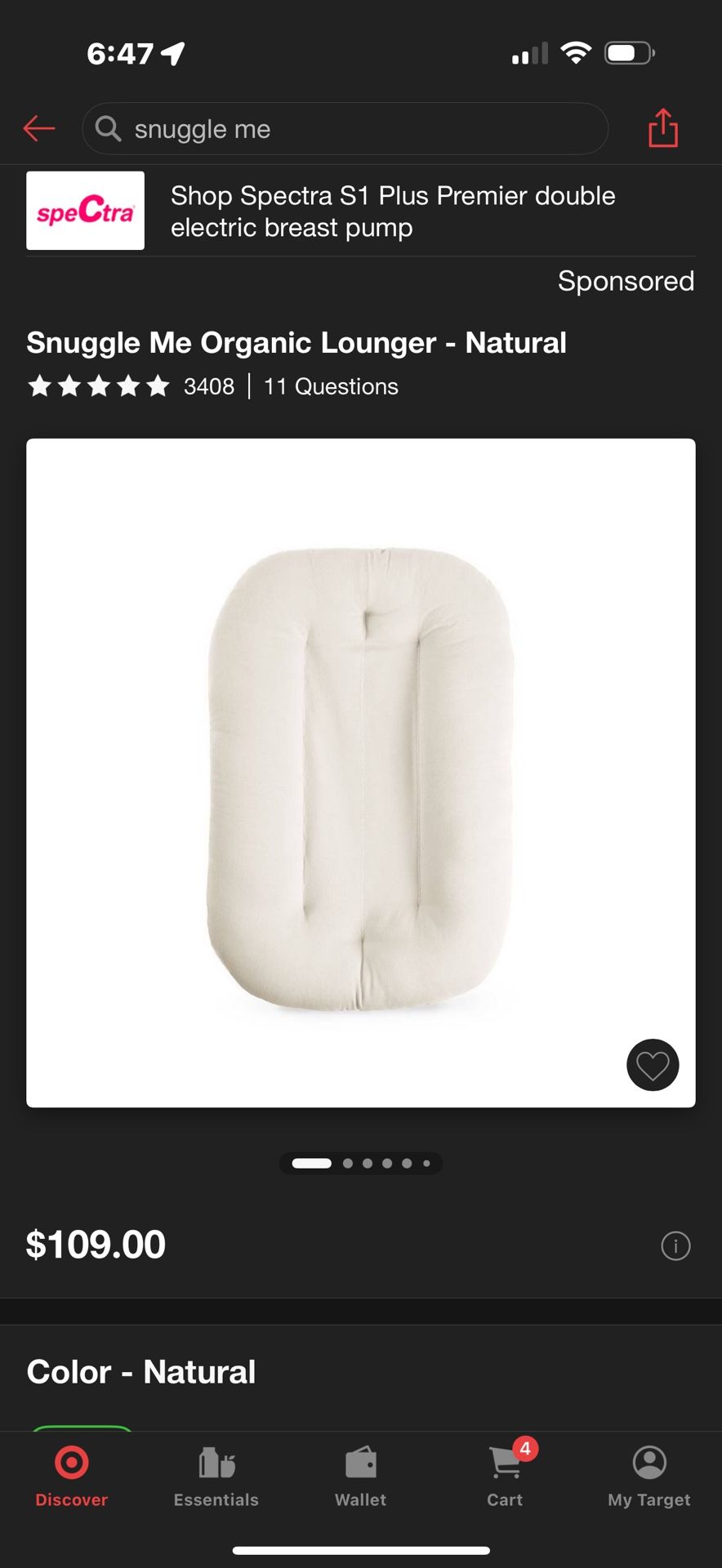 Snuggle Me Baby Lounger