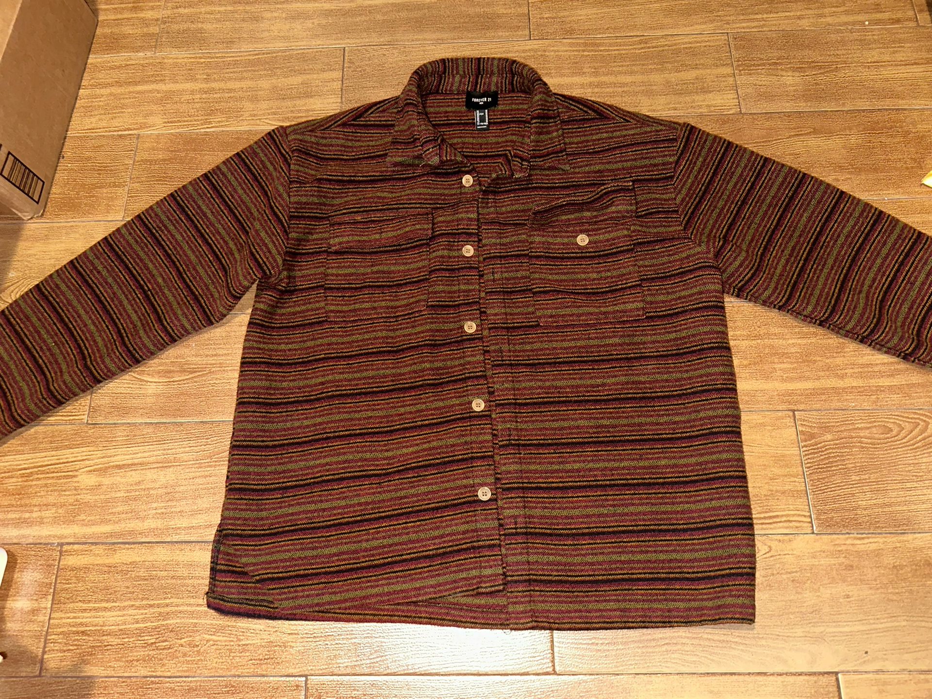 Forever 21 Shirt Jacket Mens Size Médium