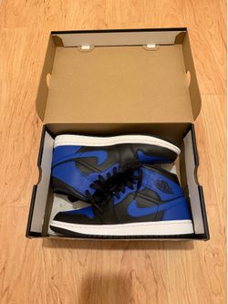 Air Jordan 1 Mid Royal Blue Black Size 9 – Clean w/ Box