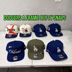 MLB New Era Los Angeles Dodgers Ohtani  Blue Olive Green Brown Off White Realtree 9fifty A Frame SnapBack Hats 