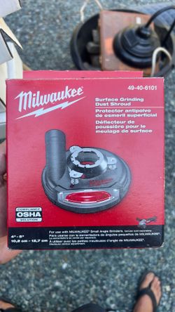 Milwaukee surface grinding dust shroud