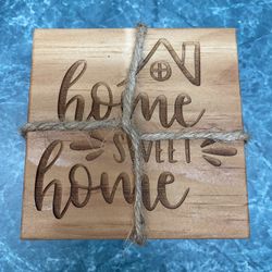 Brand New Custom Made (4) Coasters For Drinks 