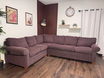 Ethan Allen Purple Sectional - Free Delivery