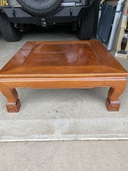 Solid Oak Coffee Table