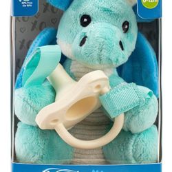 Dr. Brown's Blue Dragon pacifier and teether holder