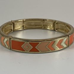 Vintage 1980’s Bracelet Enamel Stretch