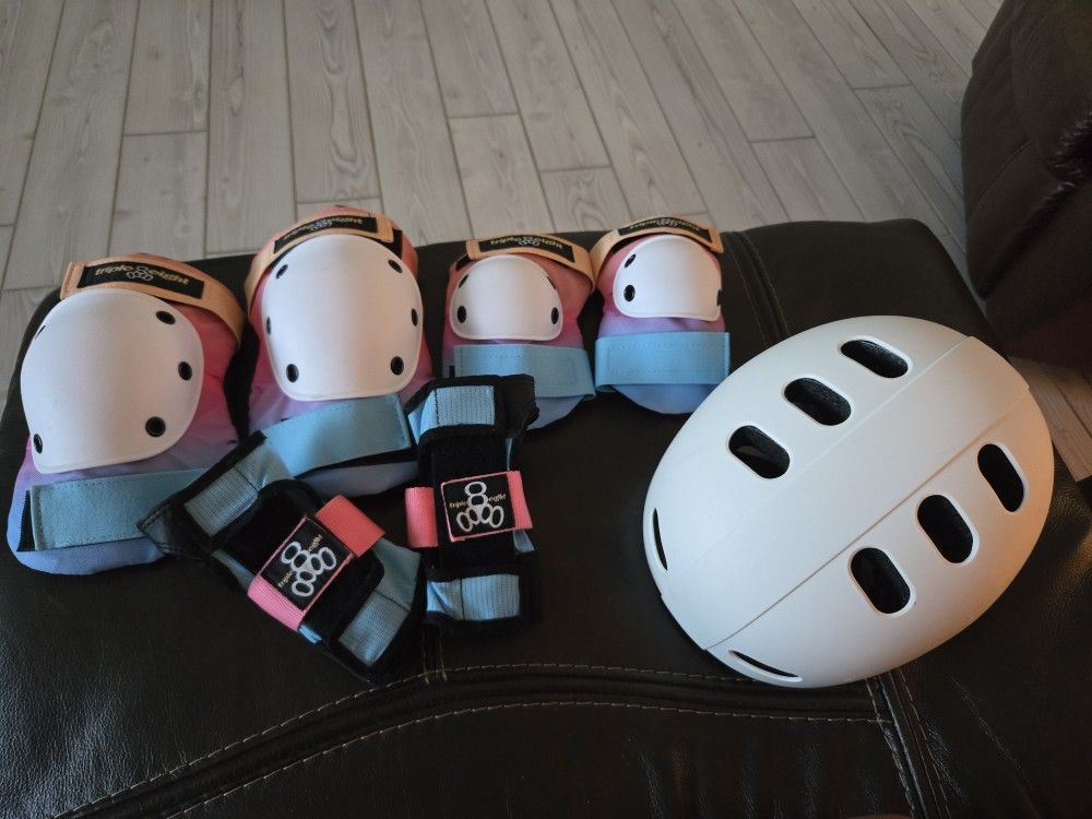 Triple Eight Knee Pads Elbow Helmet Safety Skateboard