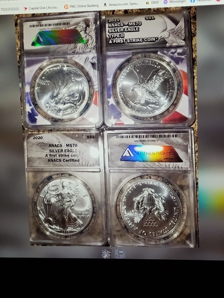 ANACS MS70 2020/2021 SILVER EAGLE EAGLE