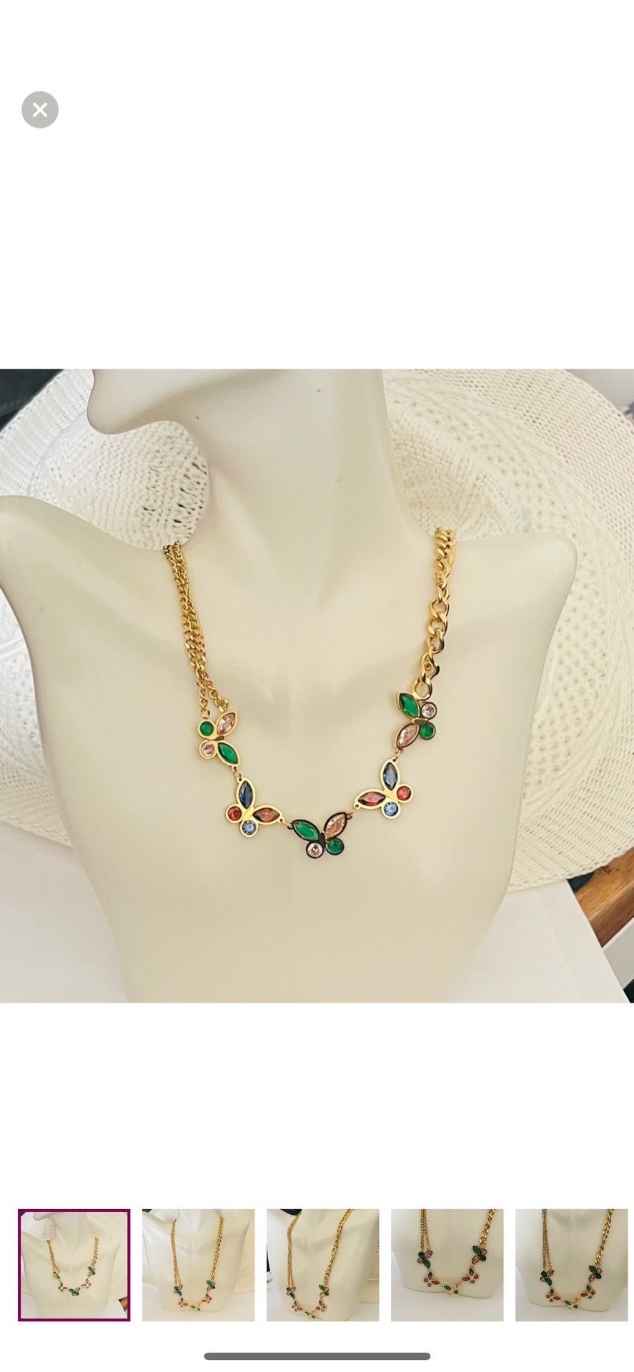 Choker Necklace Waterproof Stainless Steel /
