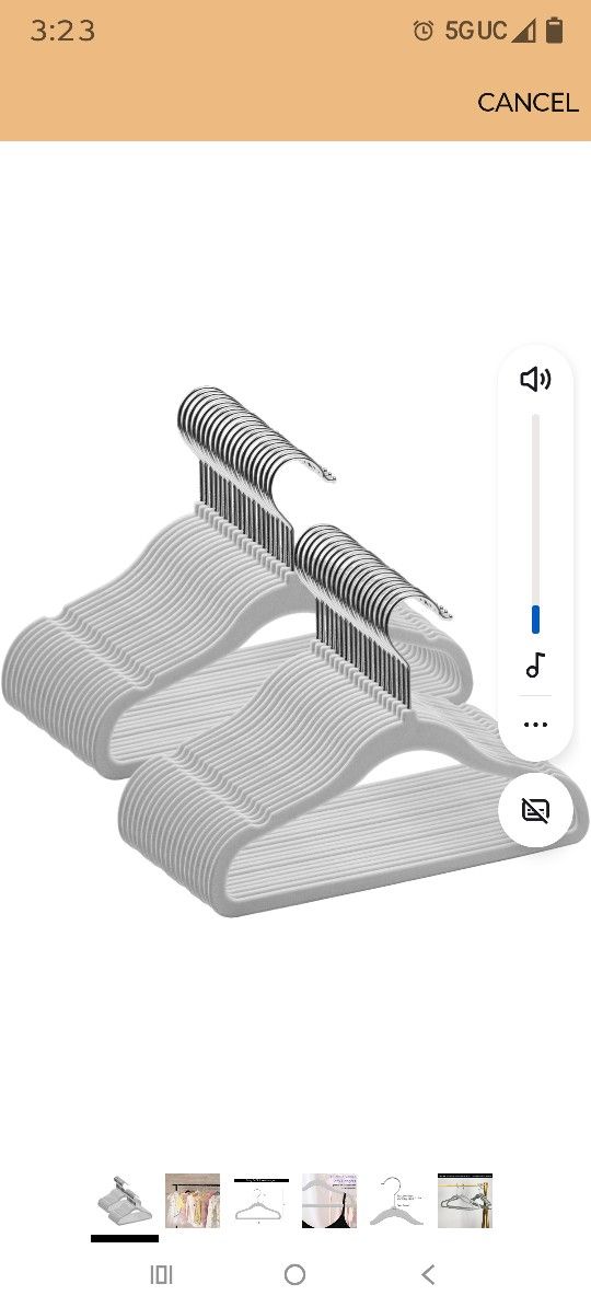 GoodtoU Kids Hangers Velvet 50 Pack Baby Hangers for Closet Non Slip Childrens Infant Hanger Grey