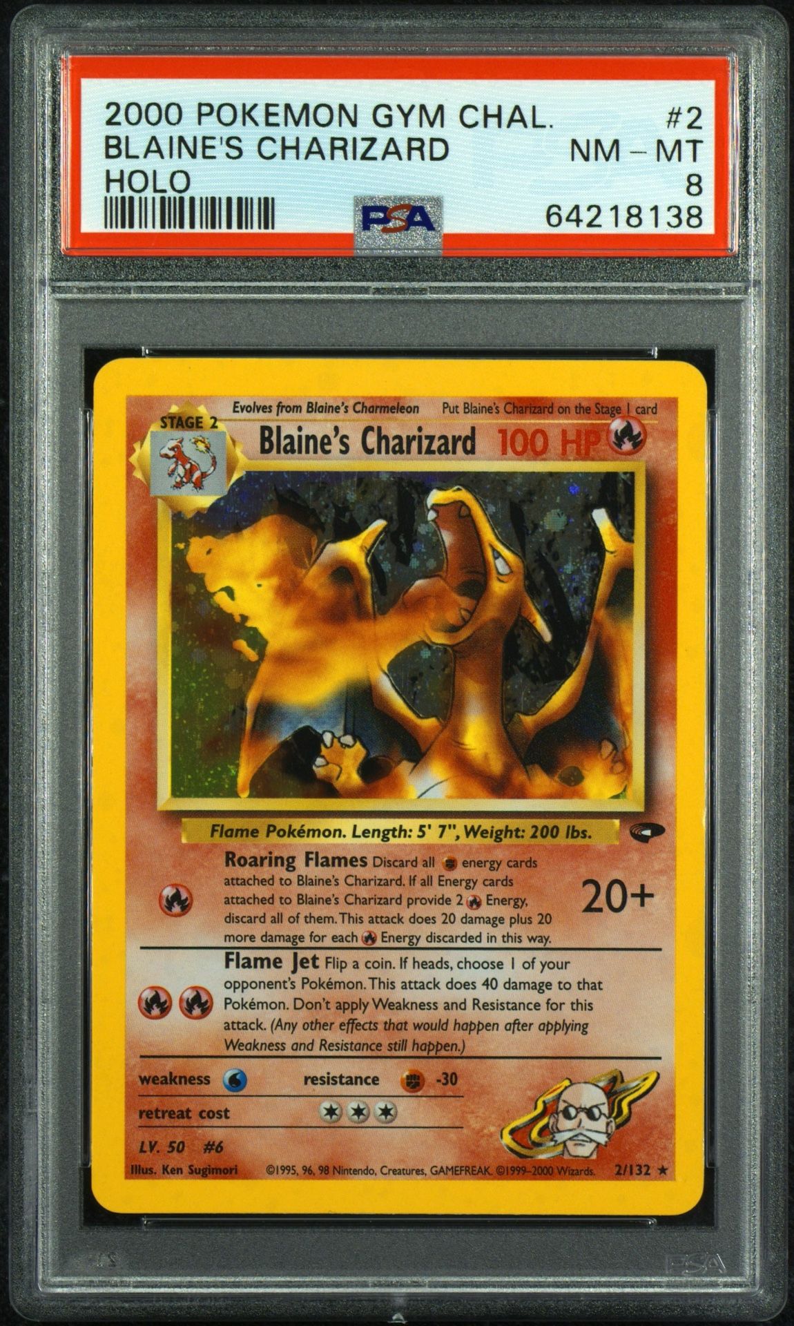 Psa 8 Blaine’s Charizard 