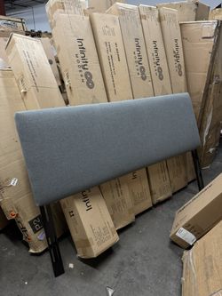 Skyline Modern Gray Upholstered King Headboard