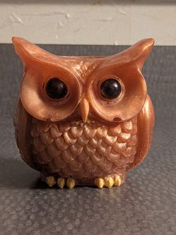 Epoxy Resin Crafted Owl Plant Holder