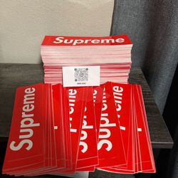 Supreme Red Box Logo Classic Stickers Bundle Of 10 Only 