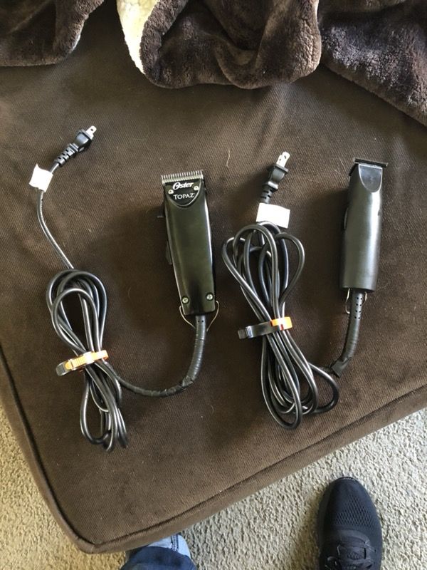 Oster fast feed topaz and taler barber clippers combo