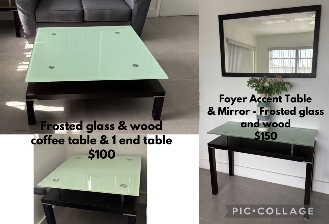 Coffee Table, End Table And Foyer Table