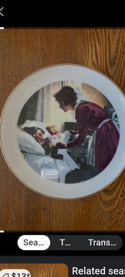 Norman Rockwell Mothers Love Collector Plate