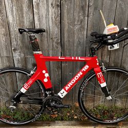 Argon 18 E112 Carbon Triathlon Bike 54cm Great Condition 