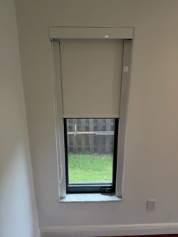 Modern Black Frame Windows with Custom Roller Shades – Bundle of 9