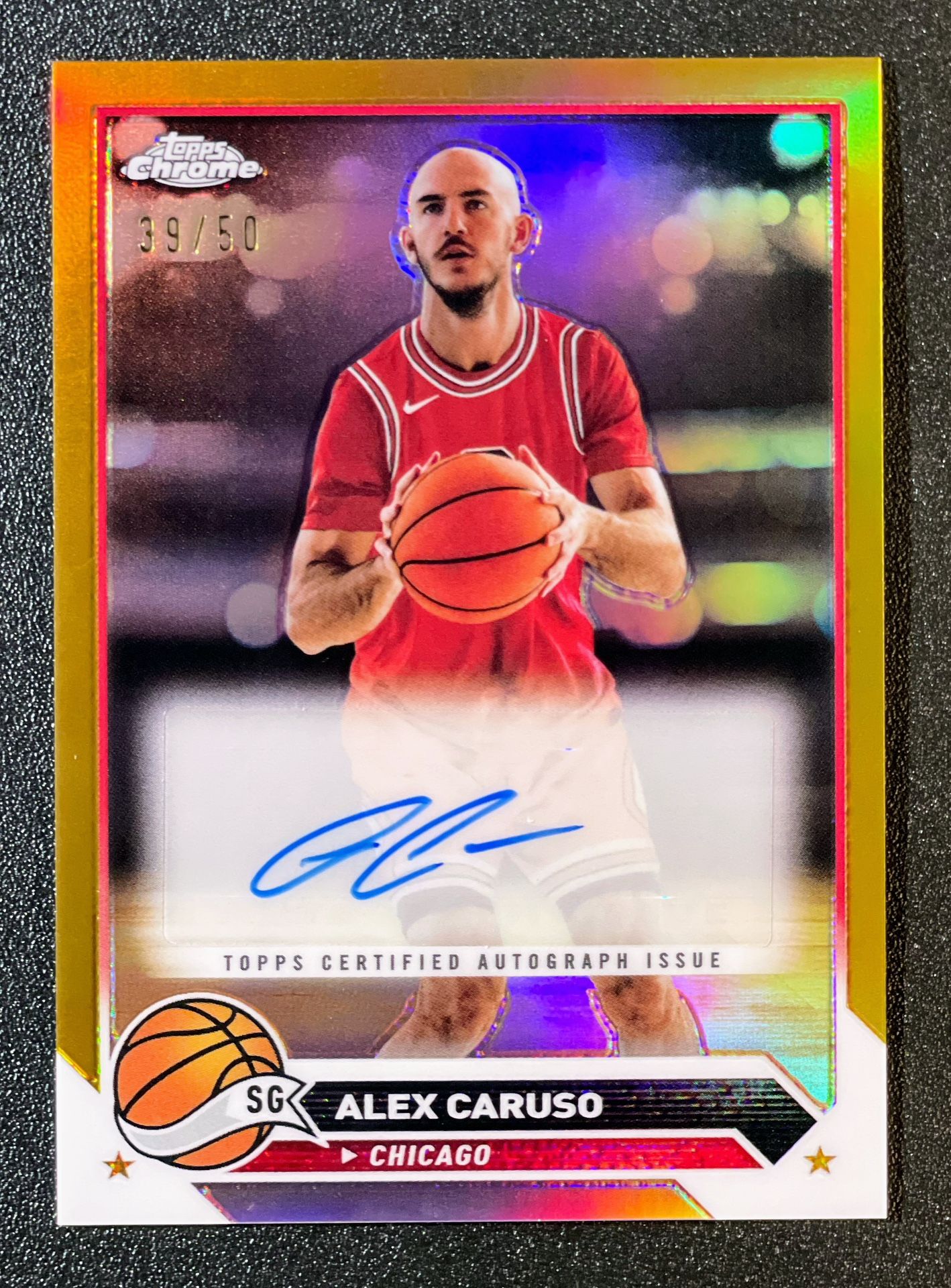 2024 Topps Chrome Gold Autograph Alex Caruso /50