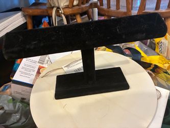 3-Piece Jewelry Display Stand Lot – Acrylic & Black Velvet