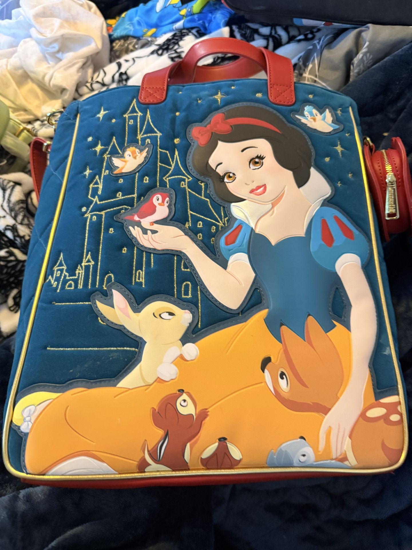 Crushed Velvet Hand Bag Loungefly Snow White