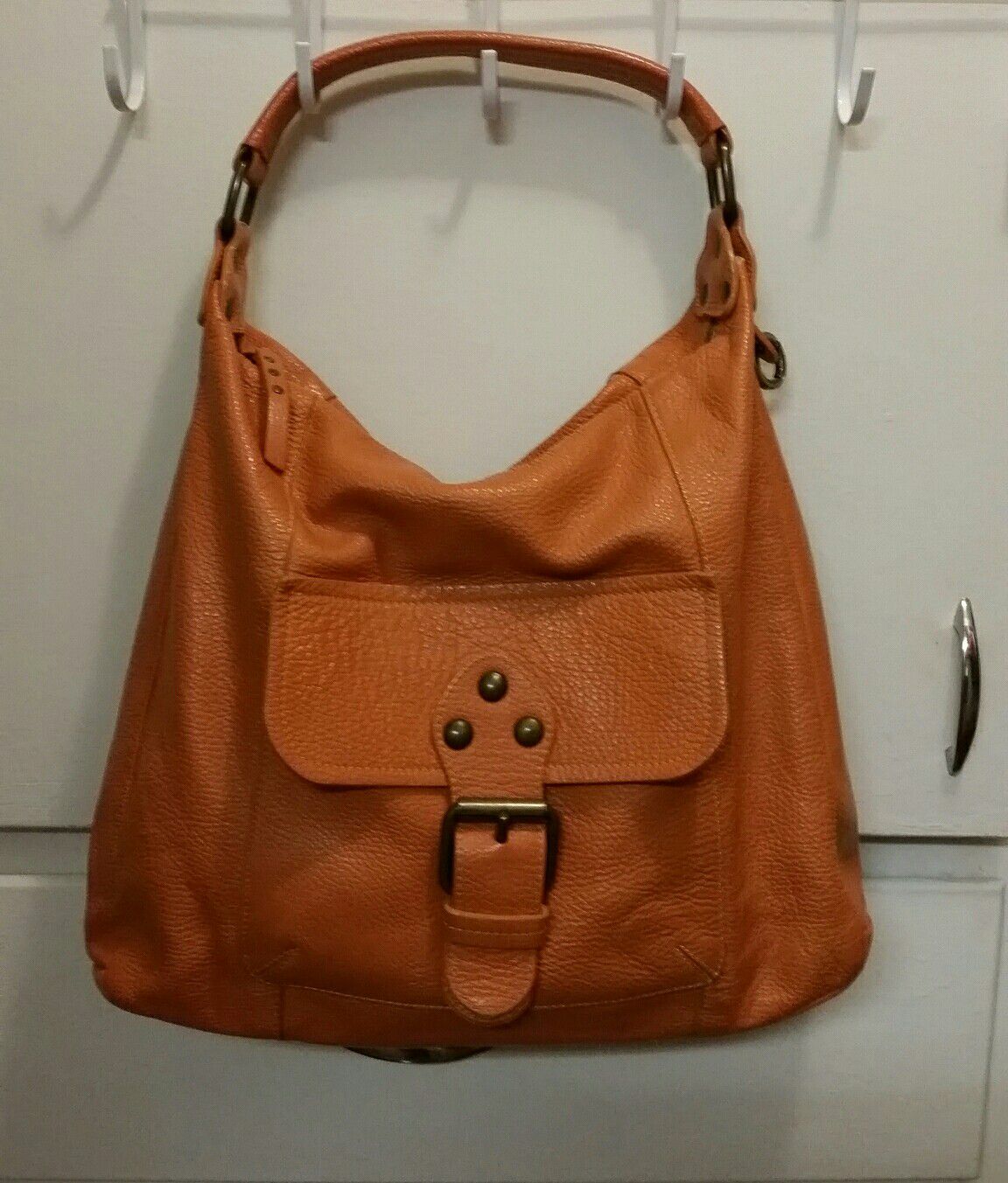 Sofia C - Gorgeous Italian Tan Leather Large Bag- Marked Down to $50.00