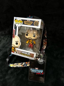 NIB MARVEL FUNKO POP - GUARDIAN OF THE GALAXY Vol. 3 #1209 and Vol. 2 Lanyard & keychain NIB lot of 3 items