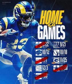 RAMS 2026 Home Games