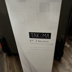 Takama 3 Section Tripod with Pan and Tilt Head, 61’’ Max Height