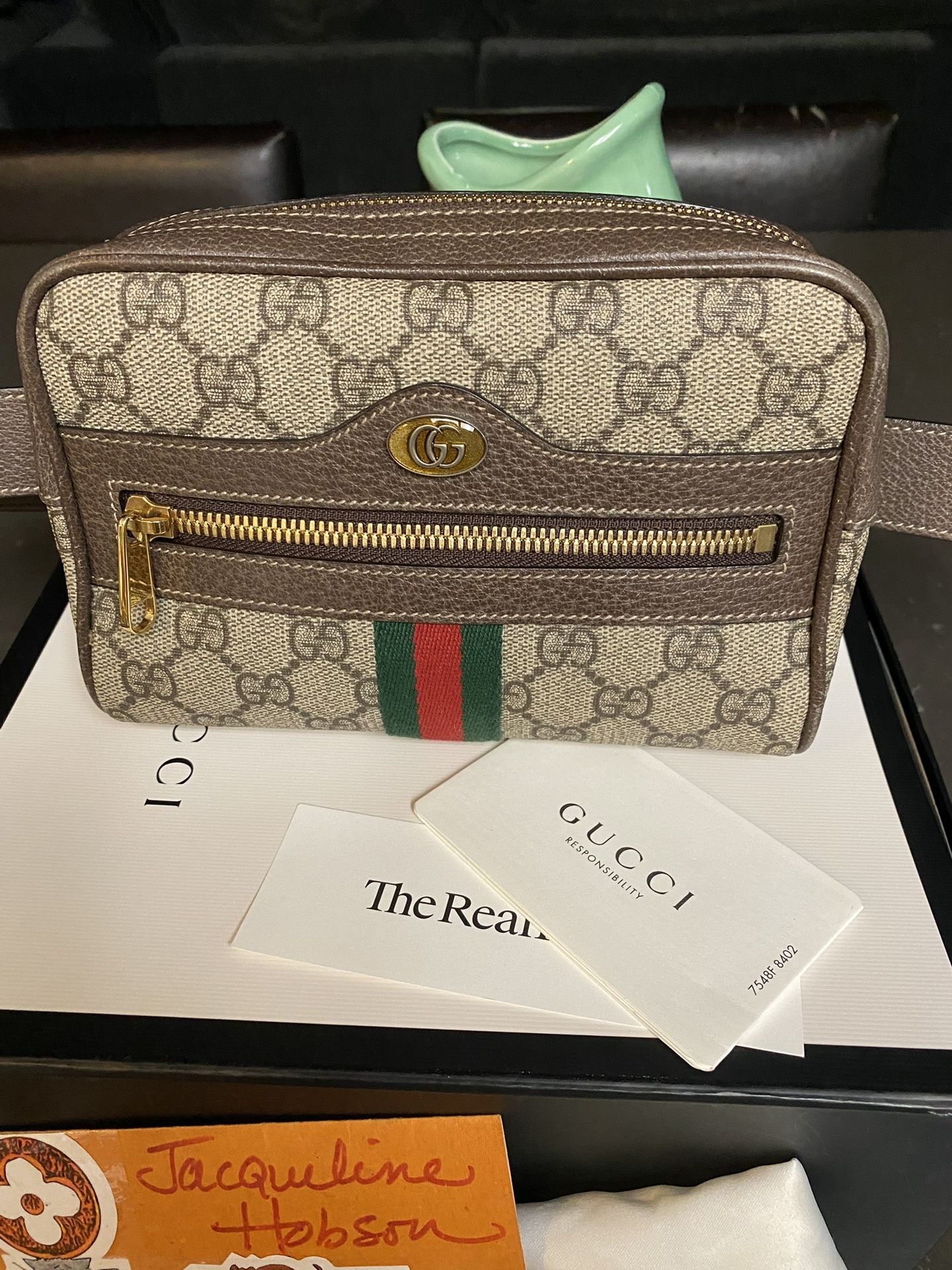 Authentic Gucci Ophidia Supreme Belt Bag Sling W/dustbag Box Tags