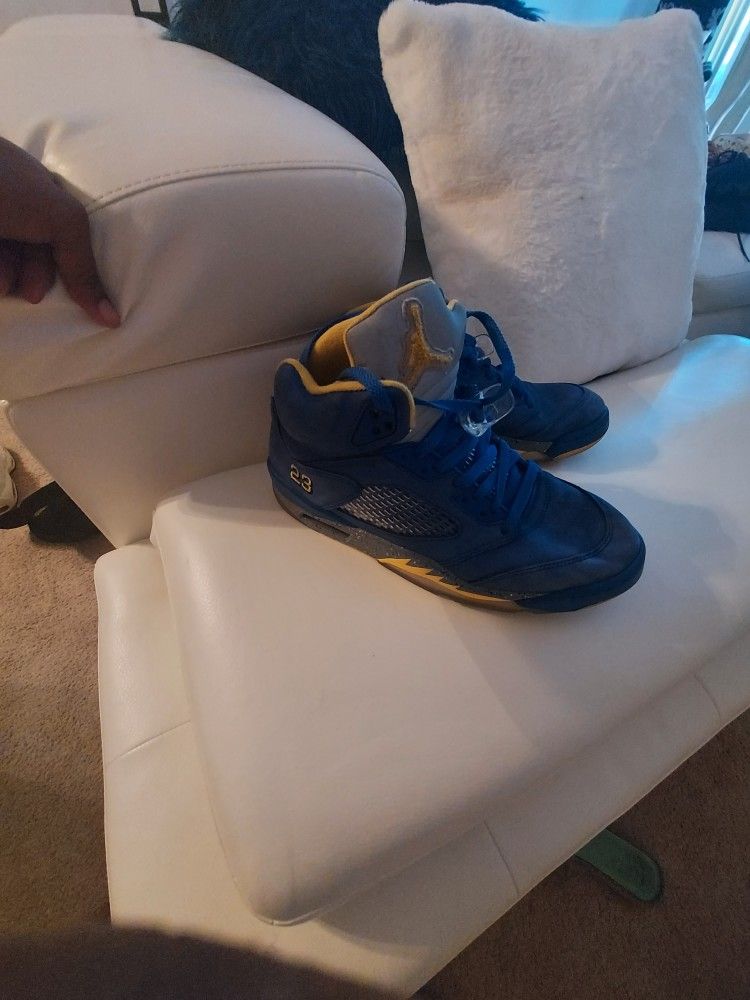 Nike Air Jordan 5 Retro JSP Laney Varsity Royal Men's CD2720-400 Size 9.5