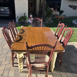 Dining or Kitchen Table And 6 chairs. 