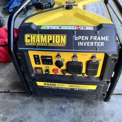 Used Champion 4500-watt Open Frame Inverter Generator