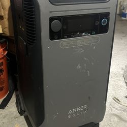 Anker SOLIX F3800 Portable Power Station (model A1790). Comes with AC charging cable