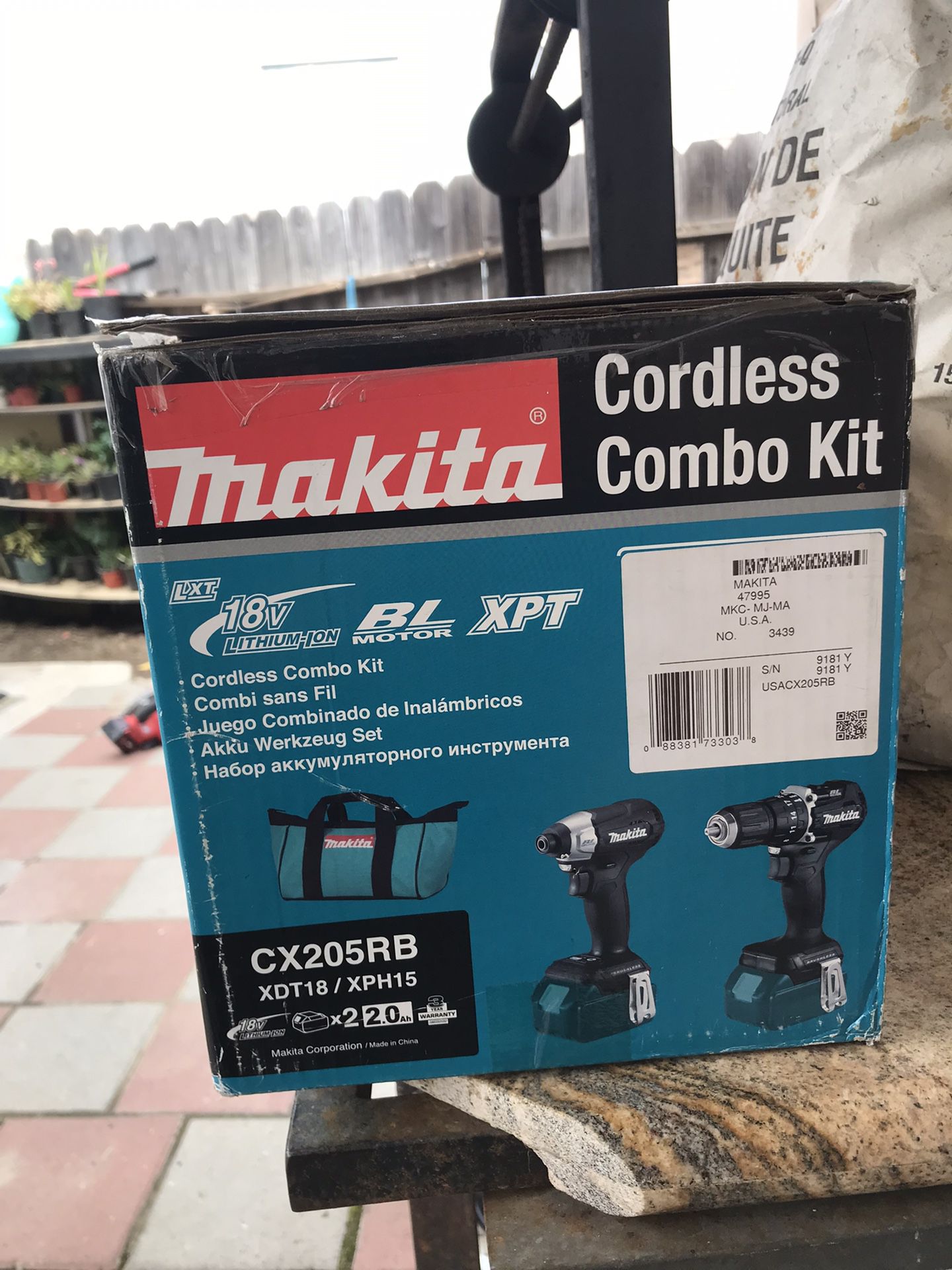 Makita Cordless Combo Kit New Open Box 