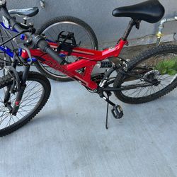 Two Used Boys Mountain Bikes