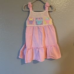 4T Pink Crotchet Disney Dress 