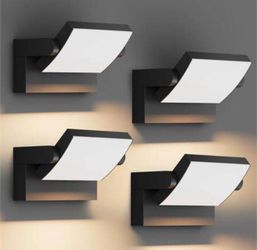 Reduced from retail $179. 4 Packs Modern Outdoor Lights, 40W Black LED Exterior Light Fixtures, 300