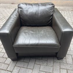 Nice Large Italian Leather Chair