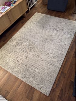 SAFAVIEH Tulum Area Rug – 5’3” x 7’6” (Ivory & Grey)