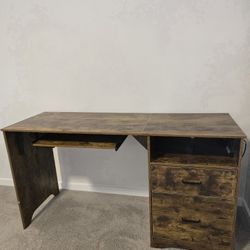 Computer Desk With Drawers And Keyboard Slide