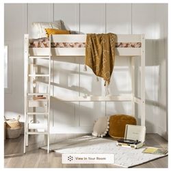 Twin Loft Bed with Desk