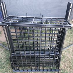 Black Metal Twin-over-Twin Bunk Bed Frame