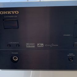 Onkyo HT R500 5.1 Channel 230 Watt Receiver, Dent On Side 