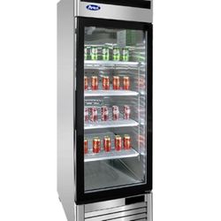 Commercial Fridge  NSF Atosa 27" Single Glass Door Merchandiser Upright Refrigerator